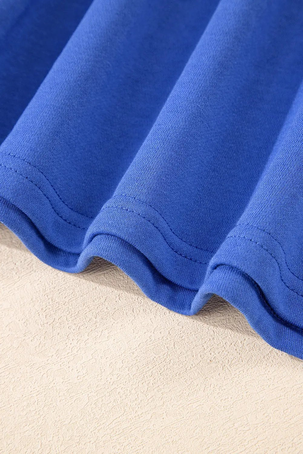 Sky Blue Varsity Sleeve Contrast Shift Sweatshirt Dress Dear-Lover Dropshipping